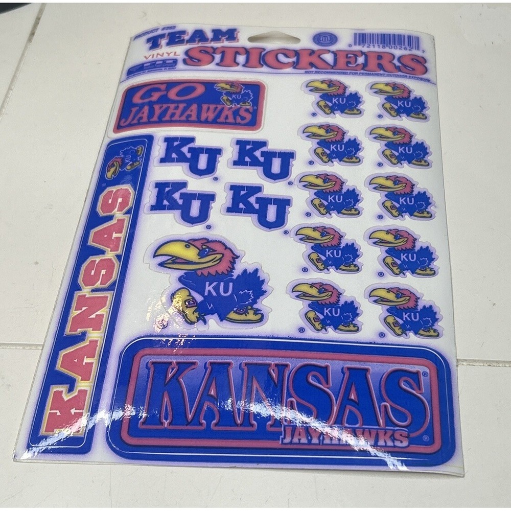 Kansas Jayhawks Westrick Paper Company Team Vinyl Stickers